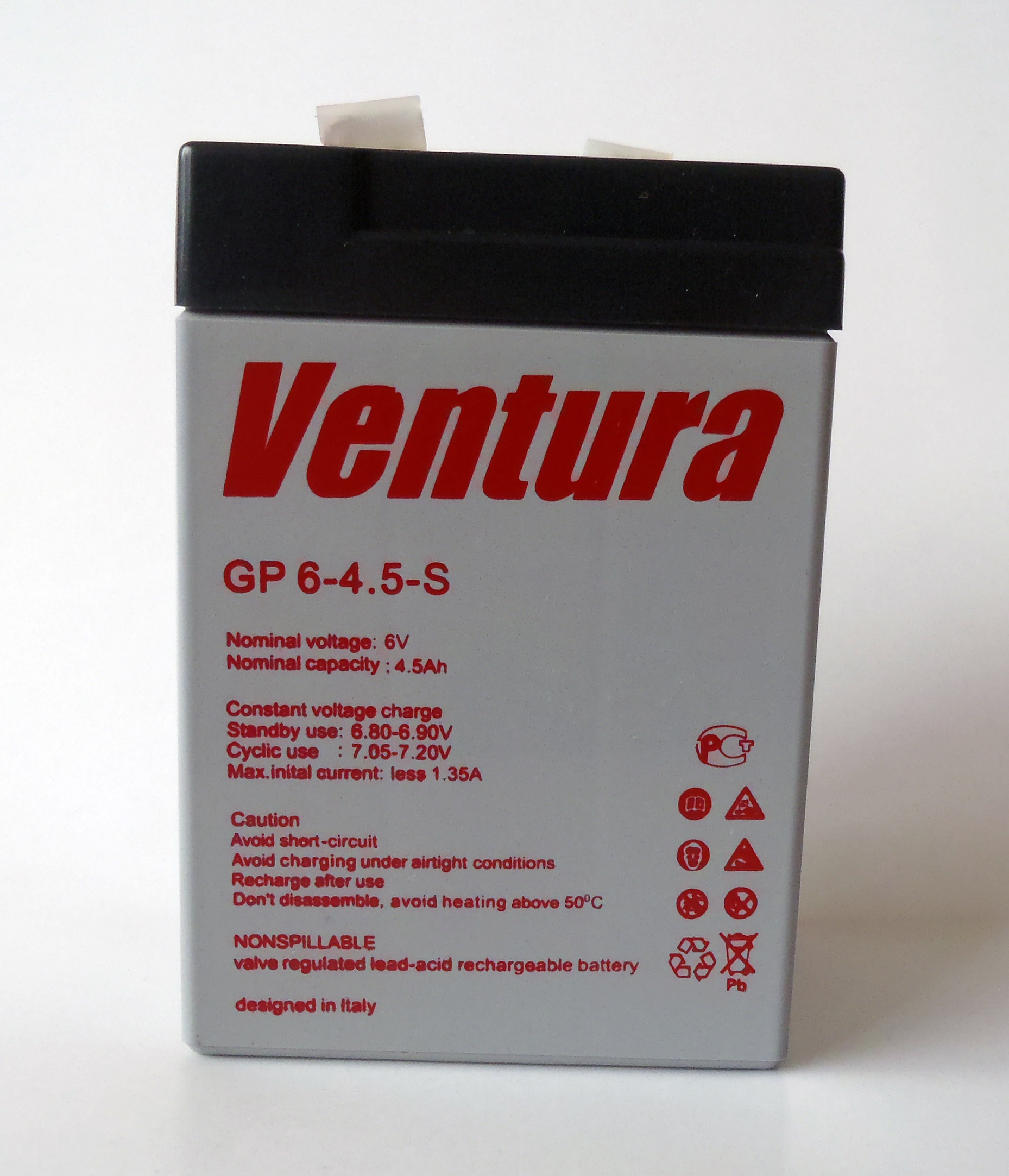  VENTURA GP 6-4.5-S T1 (GP6-4.5-ST1) 4.5ah 6V -    
